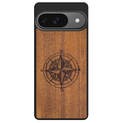 Compass luxury Mahogany wood phone case