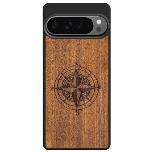 Compass luxury Mahogany wood phone case