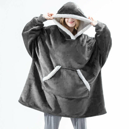 Winter Warm Fleece HOODIE blanket fluffy