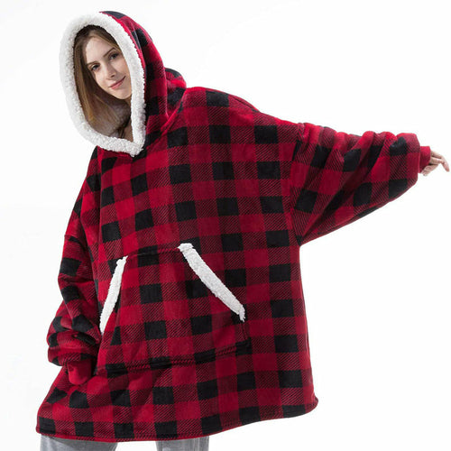 Winter Warm Fleece HOODIE blanket fluffy