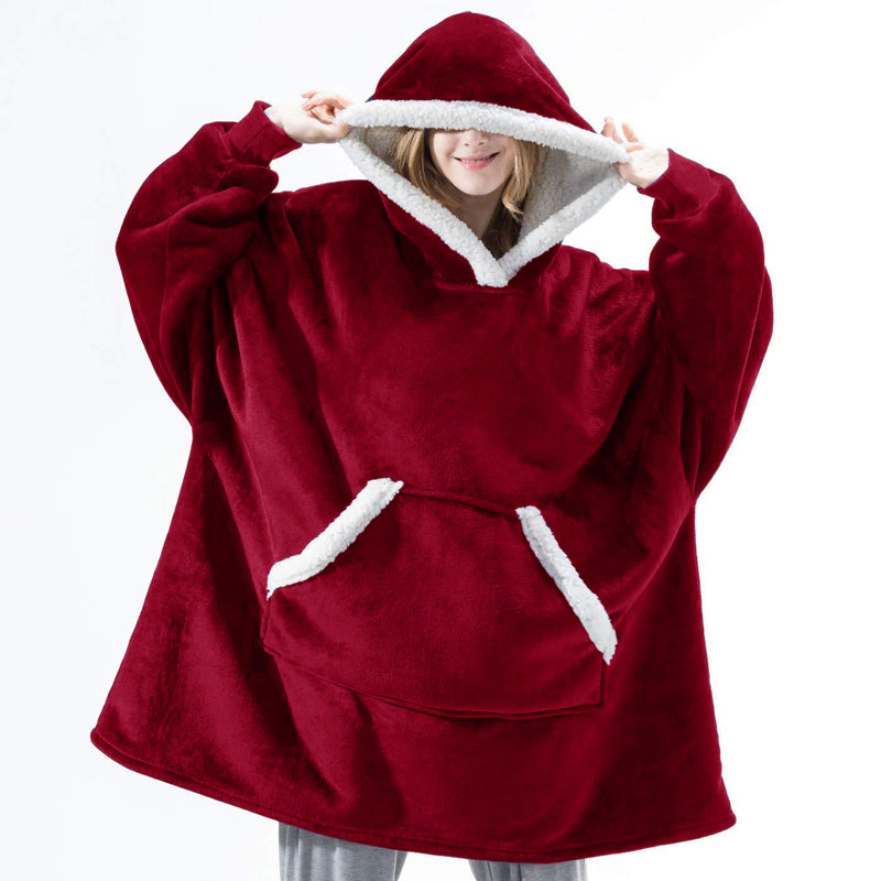 Winter Warm Fleece HOODIE blanket fluffy