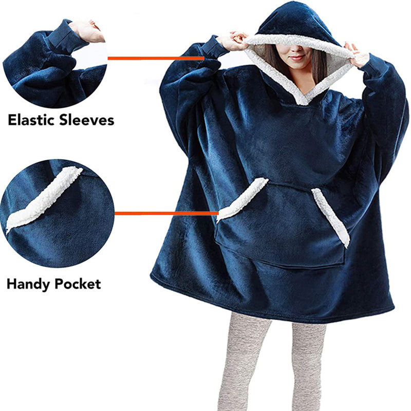 Winter Warm Fleece HOODIE blanket fluffy