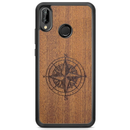 Compass luxury Mahogany wood phone case