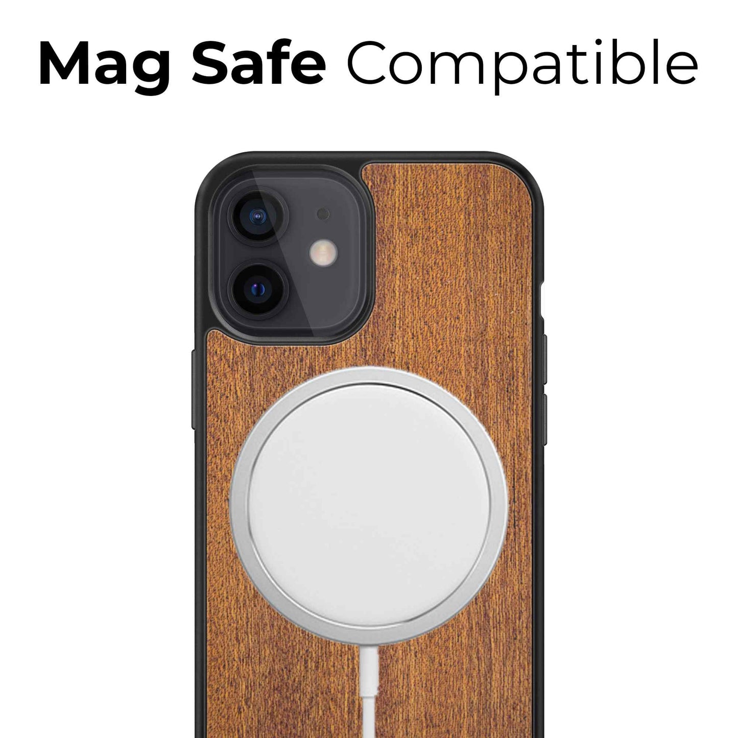 Compass luxury Mahogany wood phone case