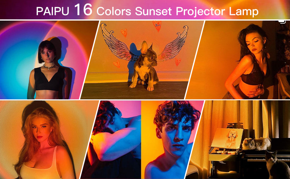 16 Colors Sunset Projection