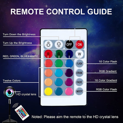 16 Colors Sunset Projection