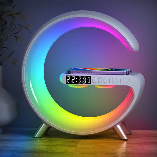 Multifunctional Wireless Charger Alarm Clock LED