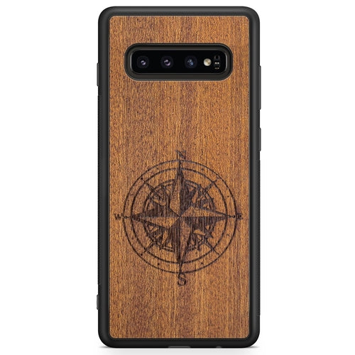 Compass luxury Mahogany wood phone case