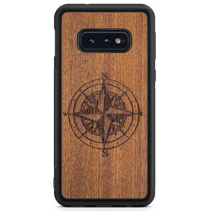 Compass luxury Mahogany wood phone case